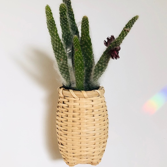 Handmade basket natural wicker oblong - Picture 7 of 8